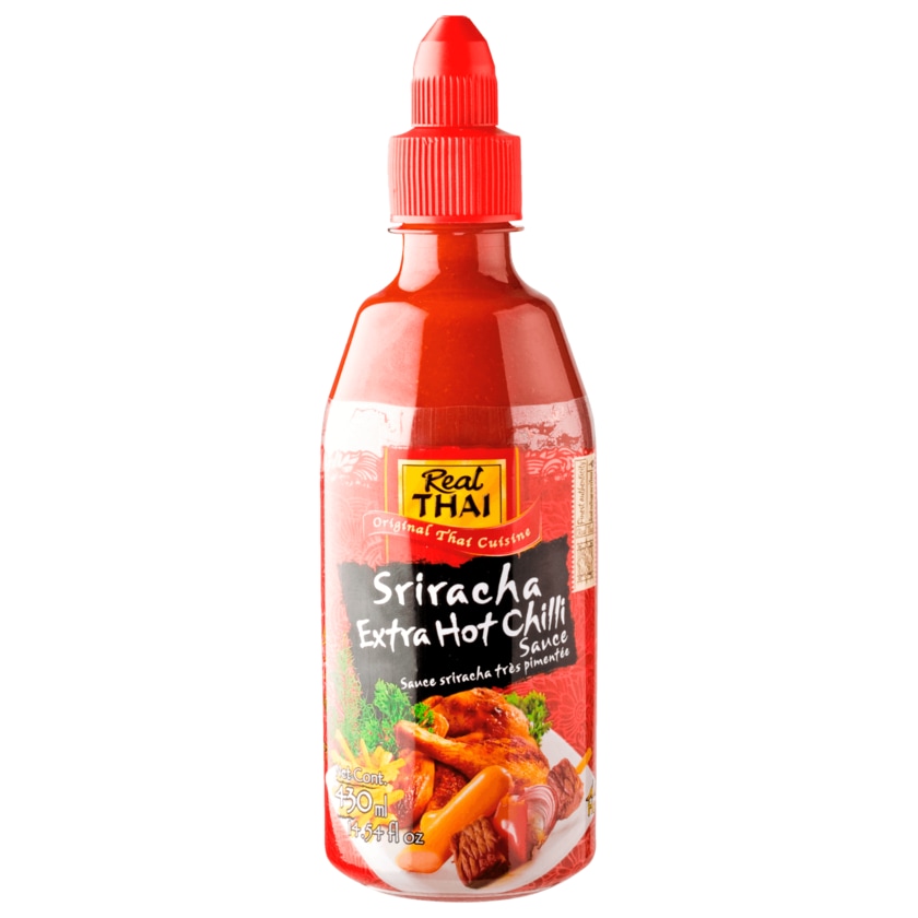 Real Thai Sriracha Chili Sauce extra scharf 430ml